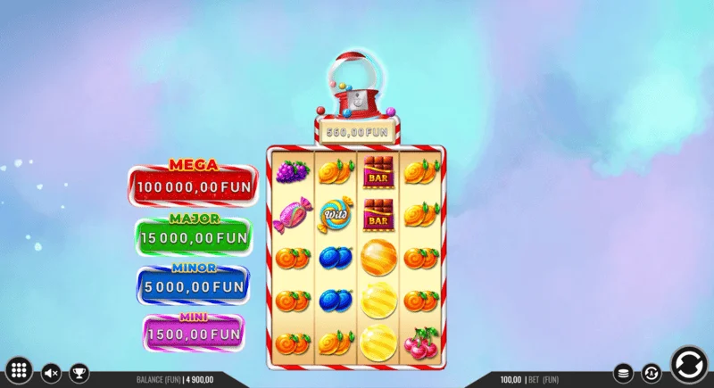 Sweet Candy Cash Stash - cash-munten in de Hold and Win-ronde